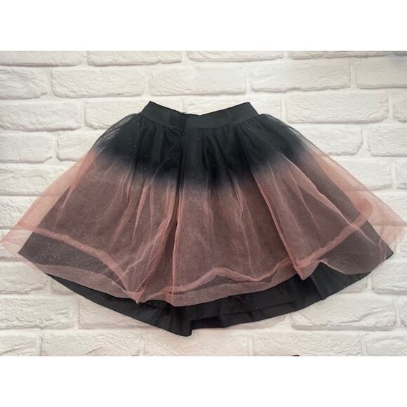 Unknown Other - Toddler Girls 2-3 Years Black Orange Tulle Knee Length Skirt Halloween Party